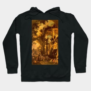 an allegorical painting of the tomb of lord somers - Canaletto Hoodie